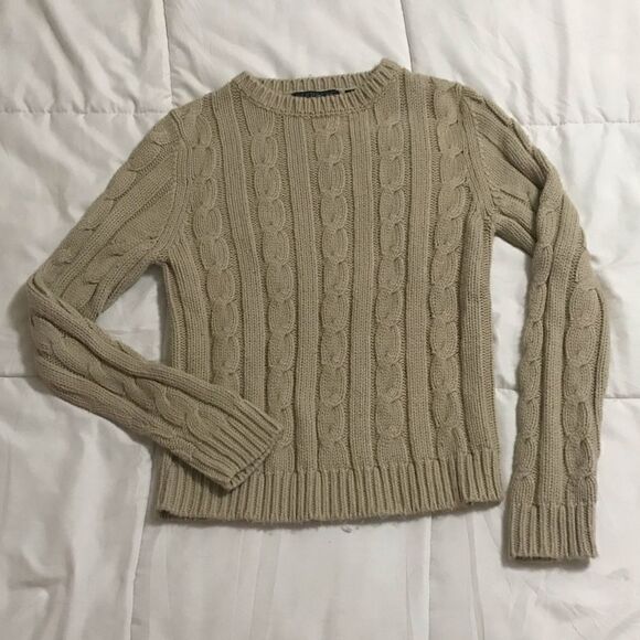 Express Tan Sweater women’s size medium - Picture 2 of 7